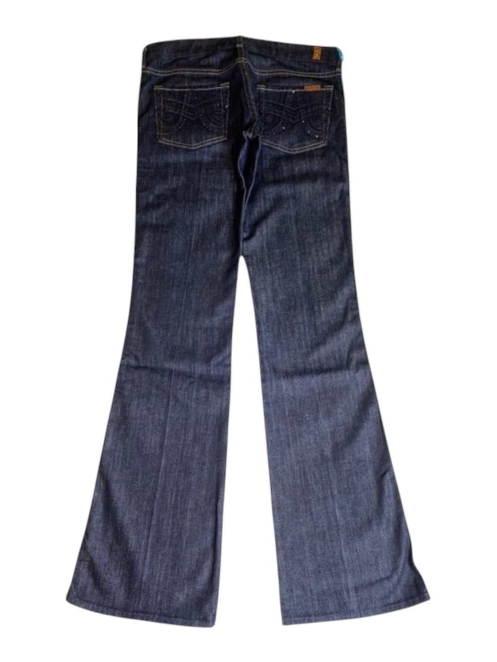 HTF: 7 Mankind® ㋛ Swirl Embroidered Crystal A Pocket Bootcut Denim Jeans ㋛ 29 30 - Picture 4 of 17
